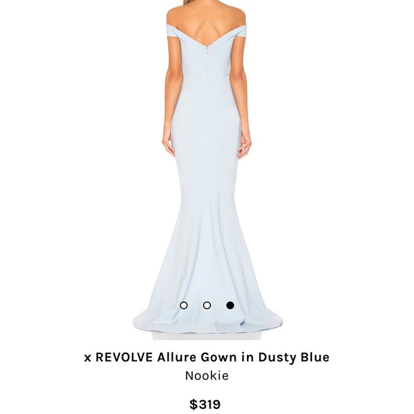 Nookie x REVOLVE Allure Gown in Dusty Blue - Picture 3 of 3